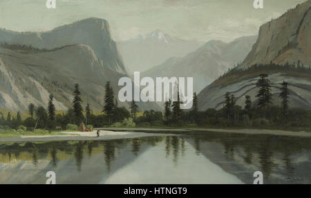 Frederick Ferdinand Schafer - matin sur le lac Mirror, vallée de Yosemite Banque D'Images