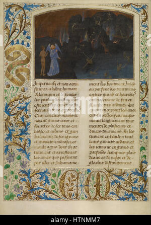 Simon Marmion, flamand (1450 - 1489) actif - le tourment des non-croyants et les hérétiques - Google Art Project Banque D'Images