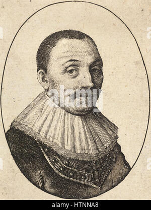 L'amiral Tromp Wenceslas Hollar - portrait Banque D'Images