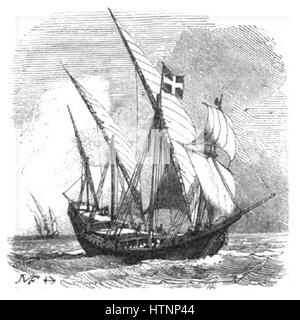 'La Marine' de Pacini capture l'essence de la vie maritime, en se concentrant probablement sur la relation dynamique entre les marins et la mer. L'œuvre évoque la puissance et la grandeur de l'océan, illustrant peut-être des thèmes navals ou maritimes. Banque D'Images