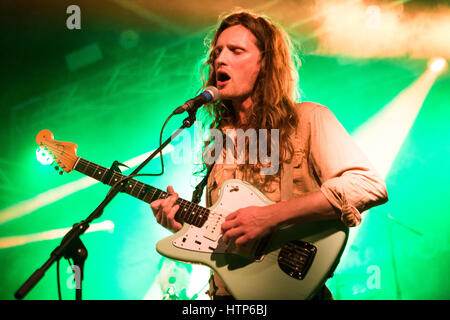 Milan, Italie. Mar 13, 2017. Le groupe de rock pop anglaise BANFI effectue sur scène à Circolo le show d'ouverture Magnolia Bear's Den Crédit : Rodolfo Sassano/Alamy Live News Banque D'Images