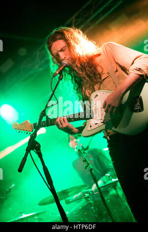 Milan, Italie. Mar 13, 2017. Le groupe de rock pop anglaise BANFI effectue sur scène à Circolo le show d'ouverture Magnolia Bear's Den Crédit : Rodolfo Sassano/Alamy Live News Banque D'Images