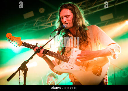 Milan, Italie. Mar 13, 2017. Le groupe de rock pop anglaise BANFI effectue sur scène à Circolo le show d'ouverture Magnolia Bear's Den Crédit : Rodolfo Sassano/Alamy Live News Banque D'Images