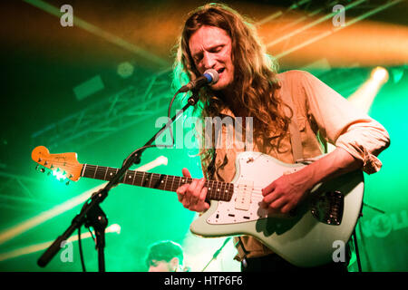 Milan, Italie. Mar 13, 2017. Le groupe de rock pop anglaise BANFI effectue sur scène à Circolo le show d'ouverture Magnolia Bear's Den Crédit : Rodolfo Sassano/Alamy Live News Banque D'Images