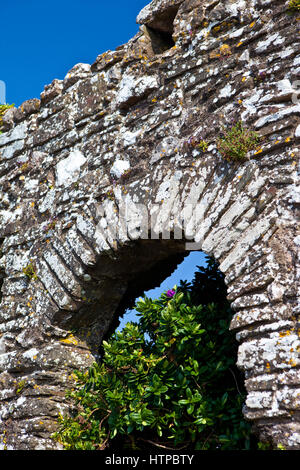 Voûte en pierre ancienne à Tenby, Pembrokeshire, Pays de Galles, Royaume-Uni Banque D'Images