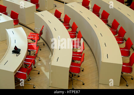 La chambre du parlement à Potsdam, Brandebourg, Allemagne, l'Europe à l'intérieur, à l'intérieur, hall, homme politique, de l'administration Banque D'Images