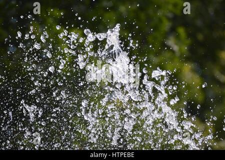 Des gouttelettes d'eaux à Fountain Banque D'Images