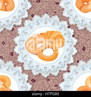 Motif pain des grains. seamless background cuisine différents. Illustration de Vecteur