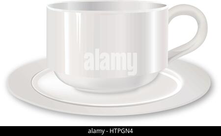 Tasse. pause café. icône plateau élégant mug collection isolated on white. Illustration de Vecteur