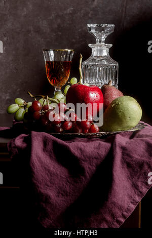 Encore des fruits dans le style de vie tableaux de maîtres anciens Banque D'Images