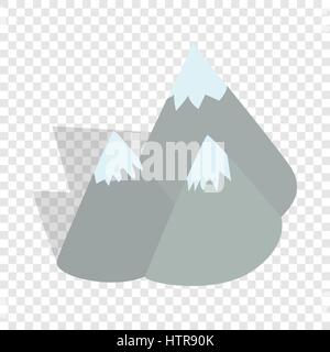 Montagnes, la Suède l'icône isométrique Illustration de Vecteur