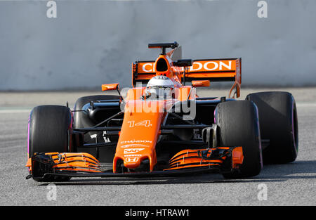 Circuit de Catalunya Montmelo, près de Barcelone, Espagne, 27.2.2017, -2,3.Test Formule 1 jours --- Fernando Alonso (ESP) , McLaren MCL32 Banque D'Images