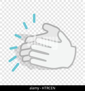 Applaudissements, frappant des mains icône isométrique Illustration de Vecteur