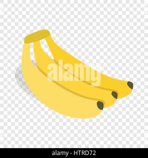 Icône isométrique banane Illustration de Vecteur