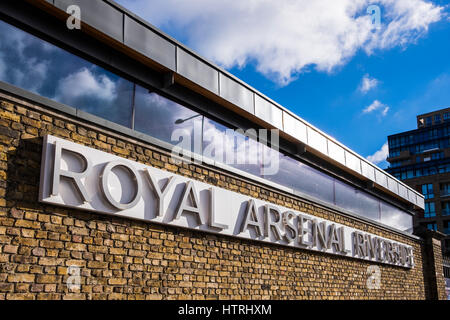 Arsenal Royal développement Riverside sur l'ancien Arsenal Royal, Woolwich, Londres, Angleterre, Royaume-Uni Banque D'Images