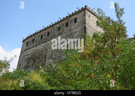 Château de gjirokastër en girokaster, berceau de l'ancien leader communiste albanais Enver Hoxha et écrivain Ismail Kadaré,construit par les agriculteurs du grand domaine Banque D'Images