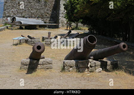 Château de gjirokastër en girokaster, berceau de l'ancien leader communiste albanais Enver Hoxha et écrivain Ismail Kadaré,construit par les agriculteurs du grand domaine Banque D'Images