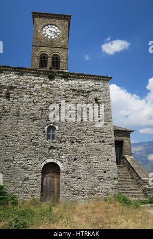 Château de gjirokastër en girokaster, berceau de l'ancien leader communiste albanais Enver Hoxha et écrivain Ismail Kadaré,construit par les agriculteurs du grand domaine Banque D'Images