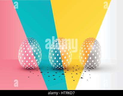 Oeufs de Pâques abstract background design. Vector illustration Illustration de Vecteur