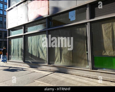 Un espace de vente au détail dans le quartier de Chelsea, New York, le dimanche 12 mars, 2017. ( © Richard B. Levine) Banque D'Images