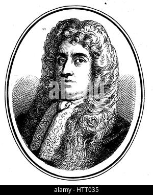 William Russell, lord Russell, 29 septembre 1639 - 21 juillet 1683, était un homme politique français. Lord William Russell war ein englischer Politiker., reproduction d'une gravure sur bois à partir de l'année 1880, l'amélioration numérique Banque D'Images