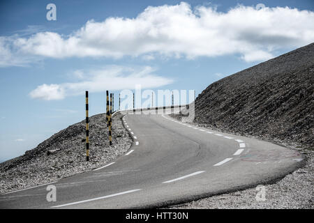 Juin 2016.Mont Ventoux dans la région Provence du sud de la France.Elle a gagné en notoriété grâce à son inclusion dans la course cycliste Tour de France. Banque D'Images