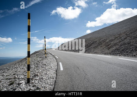 Juin 2016.Mont Ventoux dans la région Provence du sud de la France.Elle a gagné en notoriété grâce à son inclusion dans la course cycliste Tour de France. Banque D'Images