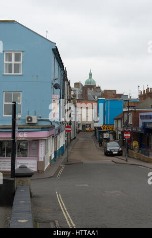 Une petite ville's Lane. Banque D'Images