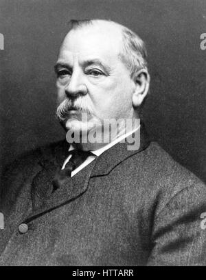 GROVER CLEVELAND (1837-1908) deux fois président des États-Unis Banque D'Images