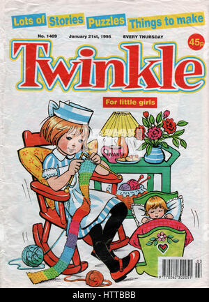 'La bande dessinée Twinkle papier photo spécialement pour les petites filles" est une publication hebdomadaire et a duré de 1968 à 1999 et a été publié par D. C. Thomson Banque D'Images