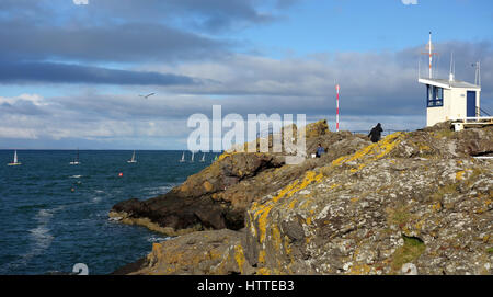 Début de la course 3 série Early Bird, 2e jour, East Lothian Yacht Club Banque D'Images