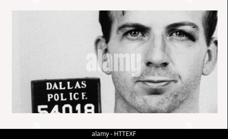 Lee Harvey Oswald" ugshot «La Police après l'assassinat du Président John F Kennedy Banque D'Images