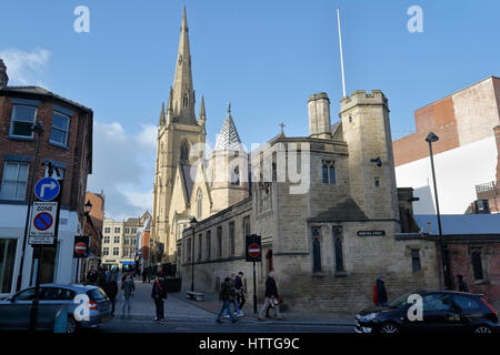 Cathédrale catholique romaine de Sheffield Église de St Marie Sheffield centre-ville Angleterre Royaume-Uni Banque D'Images