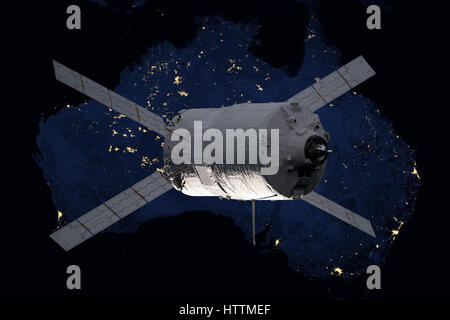 Vaisseaux Cargo - Le véhicule de transfert automatique sur la planète Terre. Banque D'Images