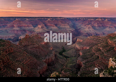 Superbe Grand Canyon aube Banque D'Images