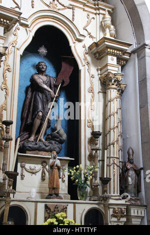 Retable dans la chapelle Almas de Santa Catarina à porto (Portugal) Banque D'Images