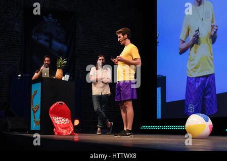 SNASK au cours de la troisième et dernière journée de conférences de FID 7, 'Festival Internacional de Diseño' dans la Antigua Aduana, San José, Costa Rica, mars 12th, 2 Banque D'Images