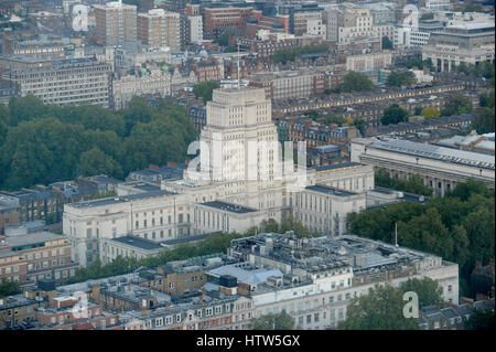 1937 Sénat Chambre Art déco et bibliothèque, Malet Street, Londres. Vu de la BT Tower Banque D'Images