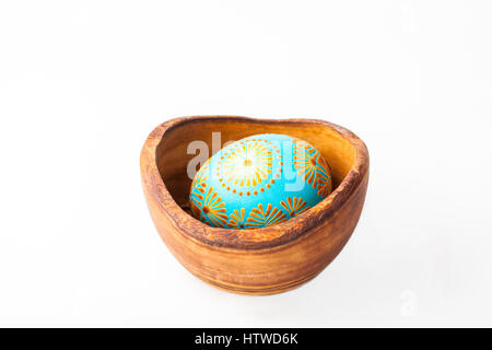 Œuf de Pâques, oeuf de Pâques décoré d'abeille - pour célébrer Pâques. Sa vieille tradition en Lituanie, l'Europe de l'Est. Banque D'Images