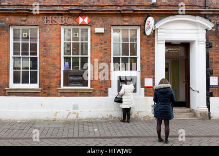 Direction générale de la banque HSBC, extérieur, Evesham Worcestershire England UK Banque D'Images