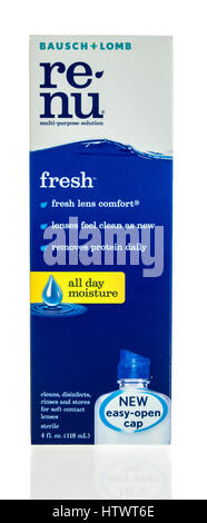 Winneconne, WI - 5 mars 2017 : Fort de Re-contact d'oeil nu sur la solution d'un cas isolé. Banque D'Images