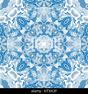 Papier peint dans le style baroque. Un arrière-plan vectoriel continu. Illustration de Vecteur