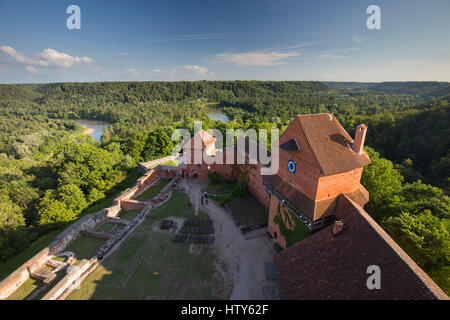 Vue depuis la tour de Turaida à Sigulda, Lettonie. Août, 2015 Banque D'Images