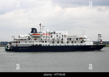 Bateau de croisière Caledonian Ciel sur la Tamise en 2012 Banque D'Images