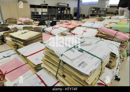 L'archive centrale de Milan Municipalité (Italie) Banque D'Images