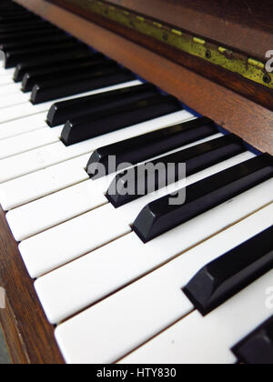 Close up de clavier de piano Banque D'Images