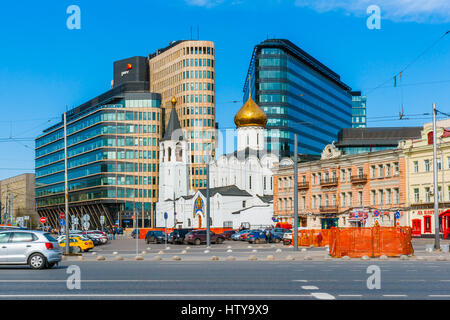 Moscou, Russie - le 29 avril 2016 : Saint Nicholas Church vieux-croyants à Tverskaya Zastava (outpost). Consacrée en 1921, fermée en 1935, est retourné à Banque D'Images