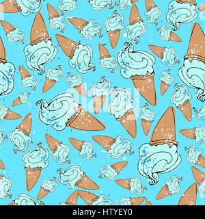 Ice cream illustration modèle transparent Illustration de Vecteur