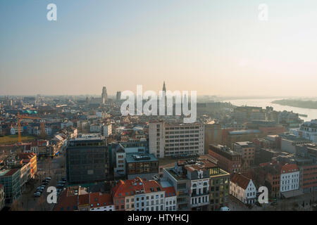 Vue sur la ville d'Anvers, Belgique Banque D'Images