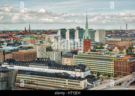 Horizon aérien de la ville, Stockholm, Suède Banque D'Images